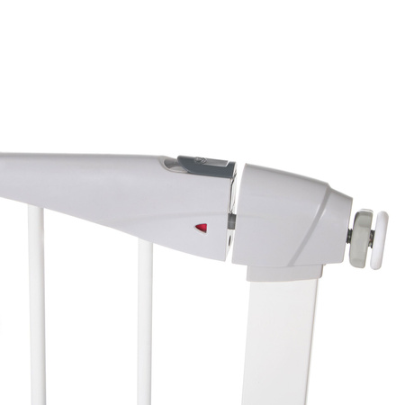 Barierka na schody 76-85 cm bramka rozporowa, zabezpieczająca biała