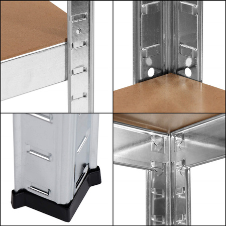 Regał metalowy magazynowy 5 półek 180x90x40cm 875kg do piwnicy, garażu