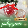 Bombka akrylowa 10cm serce plastikowe decoupage