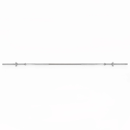 Gryf olimpijski prosty 180 cm z zaciskami 28 mm sztanga stal chromowana