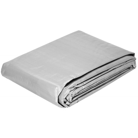 Plandeka 4x6m 270g/m2 gruba płachta ochronna szara