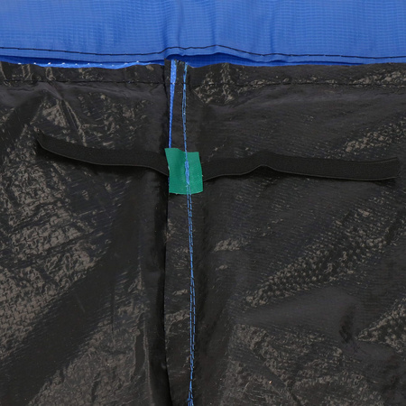 Siatka do trampoliny zewnętrzna z osłoną na sprężyny 427 cm 14 FT 8 słupków niebieska