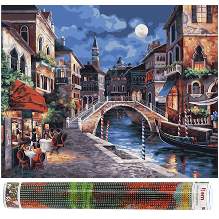 Haft diamentowy mozaika Wenecja obraz 40x30 cm
