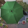 Parasol ogrodowy 410 cm składany duży na balkon  taras zielony