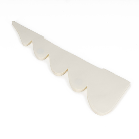 Choinka papierowa 30 cm ozdoba świąteczna z magnesem dekoracja 3D ecru