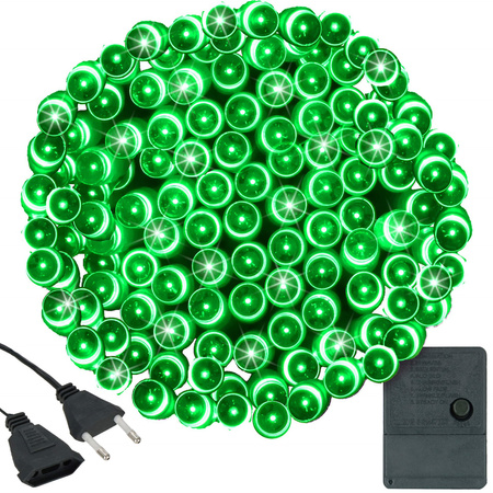 Lampki świąteczne 200 Led zielony 15,5 m oświetlenie choinkowe