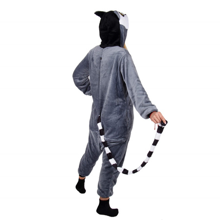 Piżama jednoczęściowa kigurumi damska kombinezon lemur rozmiar S