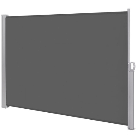 Markiza boczna tarasowa 300x200 cm roleta na balkon przesuwana osłona grafitowa