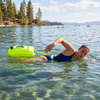Bojka pływacka, asekuracyjna open water z suchym schowkiem i gwizdkiem, dmuchana