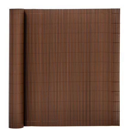 Osłona PVC maskująca 500x140 cm na balkon, taras, ogrodzenie zestaw profile, brązowe