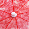 Parasol plażowy 180 cm parasol ogrodowy czerwono-zielony arbuz