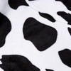 Bluza koc damska 2w1 kocobluza z kapturem ciepła oversize szlafrok futrzak czarno-biała