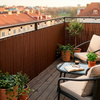 Osłona PVC maskująca 500x160 cm mata na balkon, taras, ogrodzenie, brązowa