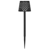Lampa ogrodowa solarna LED 5w1 ażurowy kinkiet z 3 trybami świecenia czarny