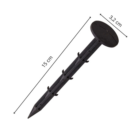 Siatka przeciw kretom nornicom 1 m x 25 m + kołki 50 szt. ochrona przeciw gryzoniom 30g/m2