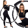Hula hop z masażerem 100 cm czarne