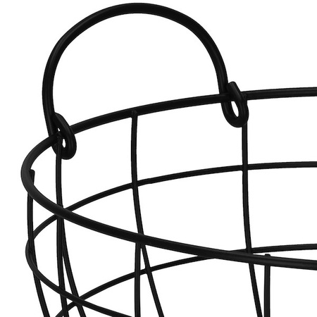 Miska na owoce, koszyk metalowy 28x15 cm stalowa patera czarna