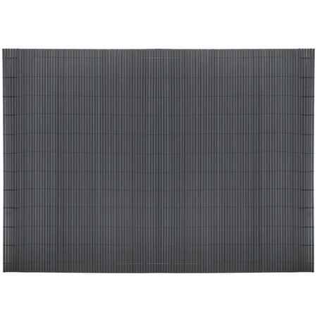 Osłona PVC maskująca 500x140 cm mata na balkon, taras, ogrodzenie, ciemnoszara