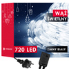 Wąż świetlny 30m biały zimny 720 Led z programatorem IP44