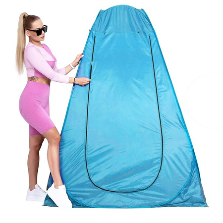 Namiot plażowy 120x120x190 cm samorozkładający mobilna przebieralnia niebieska