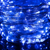 Lampki choinkowe z pilotem 480 led druciki na prąd niebieski