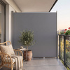Markiza boczna tarasowa 300x160 cm roleta na balkon przesuwana osłona grafitowa