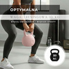 Kettlebell do ćwiczeń 10 kg hantla, odważnik treningowy ABS kula różowa
