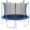 Siatka do trampoliny wewnętrzna z osłoną na sprężyny 244 cm 8 FT 6 słupków niebieska