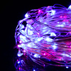Lampki choinkowe 100 LED różowy+niebieski