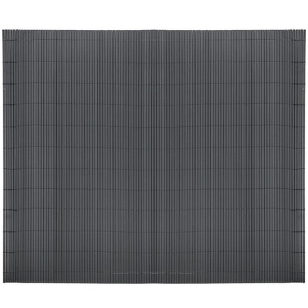 Osłona balkonowa 500x180 cm PVC mata maskująca na ogrodzenie, taras, płot ciemnoszara
