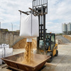 Worek Big bag na gruz z lejem 1000 kg wytrzymały 160x90x90 cm kontener z uchwytami biały