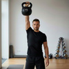 Kettlebell do ćwiczeń 20 kg hantla, odważnik treningowy ABS kula czarna