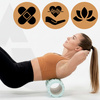 Roller fitness do masażu ciała, średnio twardy, wałek z wypustkami, miętowy