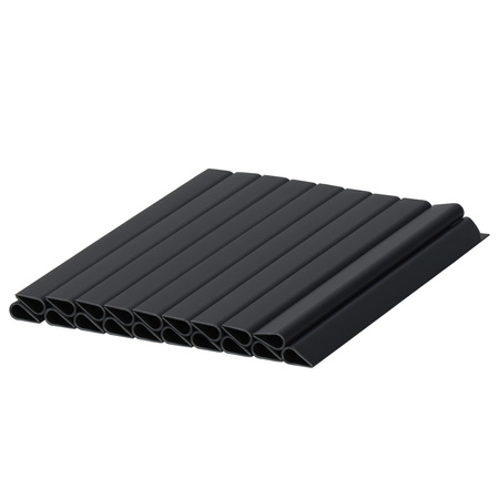 Taśma ogrodzeniowa PVC 26 m x 19 cm 1200 g/m2 z klipsami mocującymi 20 szt. antracyt