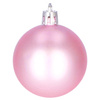 Bombki choinkowe 100 szt. ozdoby świąteczne zestaw mix rozmiarów różowe