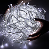 Kurtyna świetlna z pilotem 500 led girlanda, lampki wewnętrzno-zewnętrzne sople zimny biały