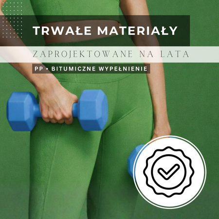 Hantle 2x2,5kg hexagonalne do ćwiczeń fitness ciężarki zestaw 2 szt. niebieskie