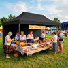 Pawilon handlowy 3x6 m namiot handlowy ekspresowy na imprezy, targ, catering, czarny
