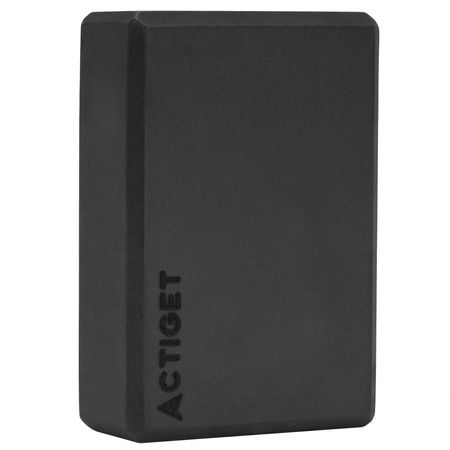 Kostka do jogi 23x15x7,5 cm pianka EVA blok do ćwiczeń klocek do pilates stretching czarny