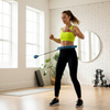 Hula hop cardio, fitness składane z obciążeniem i wypustkami masującymi, niebieskie