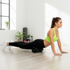 Roller fitness do masażu ciała, masażer piankowy wałek średnio twardy, czarny