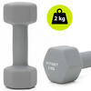Hantle fitness na stojaku komplet 6 obciążeń 1-3 kg do treningu siłowego, domowego