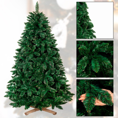 Sztuczna choinka sosna leśna 180 cm jak żywa Royal Trees premium stojak drewniany