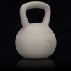 Kettlebell miękki 10 kg ciężar do ćwiczeń, kula treningowa, fitness, beżowy