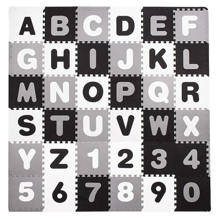 Mata piankowa cyfry, alfabet 175x175 cm puzzle dla dzieci pianka EVA