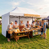Pawilon handlowy 3x6 m namiot handlowy ekspresowy na imprezy, targ, catering, biały