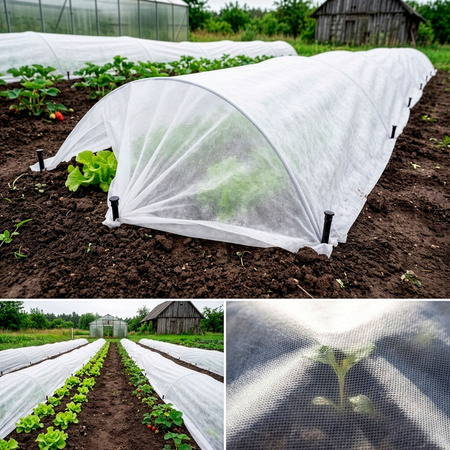 Agrowłóknina zimowa 70g/m2 ochronna na rośliny otulina gruba 50x1,6m biała