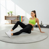 Roller fitness do masażu ciała, masażer piankowy wałek średnio twardy, czarny