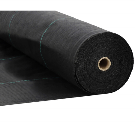 Agrowłóknina mata antychwastowa 100x0,8 m agrotkanina czarna 70g/m2