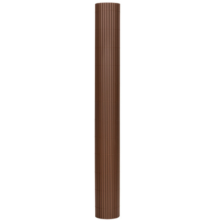 Osłona PVC maskująca 500x160 cm mata na balkon, taras, ogrodzenie, brązowa